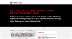 Desktop Screenshot of bombergear.com